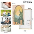 thumbnail image 6 of Yayeee 2 Pack Hand Towels for Bathroom 100% Cotton 16" x 28" Soft Absorbent Kitchen Towel, Boho Plants, 6 of 7
