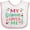 White and Pink, variant on Inktastic My Grammie Loves Me Girl Grandchild Girls Baby Bib