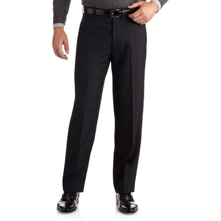 George Men's Subtle Stripe Flat Front Dress Pant - Walmart.com