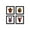 Black Framed Version, variant on Gallery Pops Five Nights At Freddy's - Portrait Wall Art Bundle (4-Pack), Black Framed Version, 12" x 12"