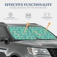 thumbnail image 4 of Fotbe Cherry Strawberry Floral 2-Piece Car Windshield Sun Shade | Sun Blocker for Car Windshield | Foldable Automotive Interior Accessories for Sun Protection-Large, 4 of 7