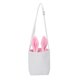 thumbnail image 1 of Contenedor de bocadillos con forma de galleta rosa, linda bolsa de lona con forma de conejito de Pascua para golosinas, 1 of 6