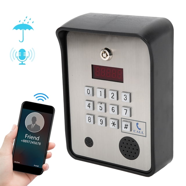 Door Access Control System Kit Home Security System Phone Number Support 3G/GSM Access Control System Intercom Waterproof Remote Controller For Apartment