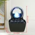 thumbnail image 5 of Desktop Rockery Fountain Waterfall Feng Shui Indoor Desk Decor with LED+ Lucky Ball, 5 of 12