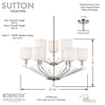 thumbnail image 3 of 9 Light Chandelier-32 Inches Tall And 32 Inches Wide     -Traditional Installation Minka Metropolitan N7389-613, 3 of 4