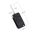 thumbnail image 4 of 2 botones Key Fob 2 botones Key Shell 2 botones Key case Uncut Balde Uncut Balde Key Case Key Fob KeLlavero de 2 botones, Balde sin cortar, resistencia a la corrosión para Land Rover Range Rover P38 p, 4 of 8