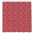 thumbnail image 3 of Ambesonne Mushroom Shower Curtain, Cartoon Art Colorful Dots, 69"Wx70"L, Magenta and Multicolor, 3 of 5