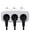 white_New#636, variant on Power Strip 3 Outlet Extender with Individual Switches, 3-Way Wall Mount Extension Socket, Overload Protection, Fire Retardant, Space Saving Adapter for Home Office, Desk, Nightstand, Entertainment