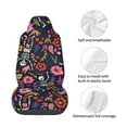 thumbnail image 5 of Balery Dancing Skeletons Floral Garden Pattern Car Seat Cover - Soft & Breathable Front Premium Covers with Non-Slip Protector Fits Most Automotive, Vans, SUVs, Trucks - 1 Unit, 5 of 5