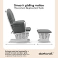 thumbnail image 4 of Storkcraft Hoop Glider and Ottoman, 4 of 11