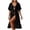 Black, variant on Women's Maxi Dresses Casual Summer Solid Color Waist-Cropped Sleeveless Flowing Strappy Lapel Long Dress Beach Vacation Outfits