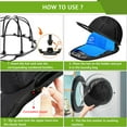 thumbnail image 3 of Portable Hat Washer Cage 2-Pack - Baseball Cap Cleaning Kit for Washing Machine, Hat Shaper & Protector with Mesh Bags, 3 of 6