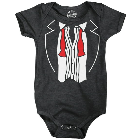 Messy Tuxedo Baby Bodysuit Funny Sarcastic Suit Graphic Novelty Jumper for Infants