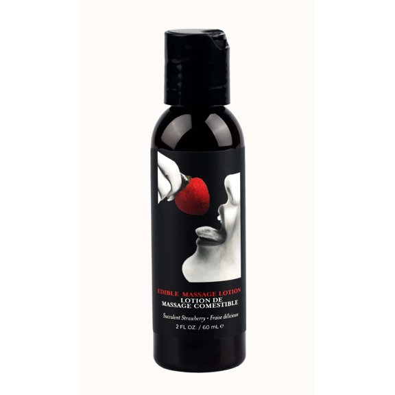 Earthly Body Edible Massage Lotion Strawberry 2 oz.