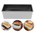 thumbnail image 3 of Loaf Pan No Lid Stainless Steel Bread Toast Mold Kitchen Toast Mold For Baking Bread Baking Bread Pan Toast Baking Mold Nonstick Bread Pan, 3 of 9