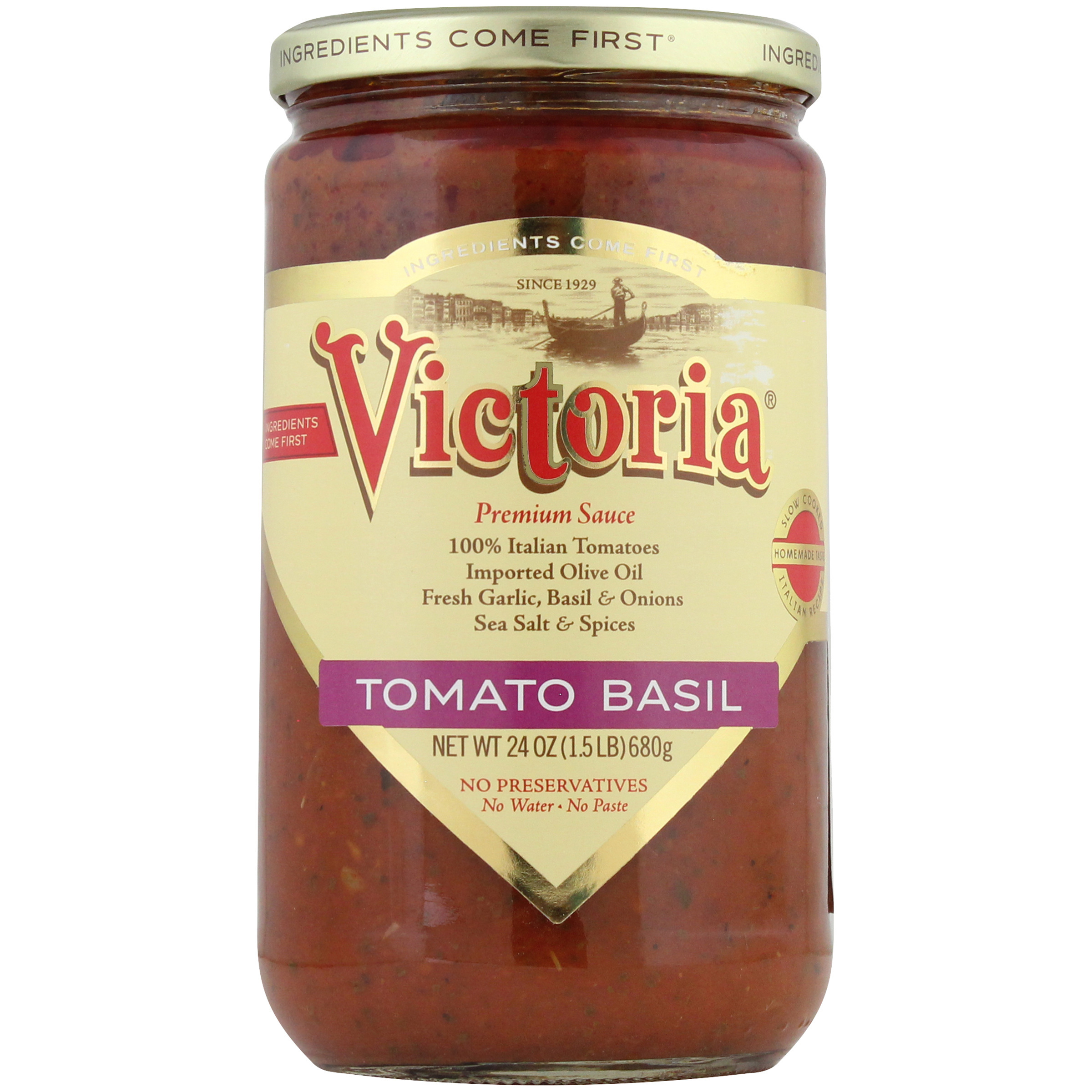 Victoria® Tomato Basil Sauce 24 oz. Jar