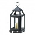 thumbnail image 1 of Mini Lanterne Contemporaine pour Bougie, Noire, 1 of 1