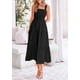 thumbnail image 3 of Vestido PRETTYGARDEN para mujer, midi, de verano, negro, talla M, 3 of 9
