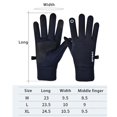 thumbnail image 2 of Cycling Gloves, Commuting Durable Windproof Waterproof Soft Touch Screen Fashion Dark Blue Medium, 2 of 8