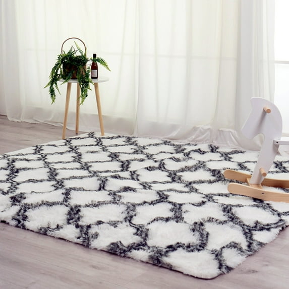 Soft Indoor Shaggy Modern Area Rugs Fluffy Living Room Carpets for Children Bedroom Home Decor Rug,63x91 "/63x79 " /47x63 " /32x63 "