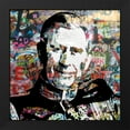 thumbnail image 2 of Stephen Chambers 12x12 Black Modern Wood Framed Wall Art Titled - King Charles Graffiti, 2 of 6
