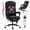 Black, variant on BRTHORY Massage Office Chair with Foot Rest,8 Points Vibration and Heat Ergonomic Executive Desk Chair , High Back Office Chairs with Reclining Computer Chair