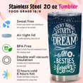 thumbnail image 6 of Gifts For Your Lovely Bestie - Follow Your Dreams For Bestie Couple Friend with Meaningful Quote - Christmas Birthday Gifts Idea For Women Best Friend - 20 Oz Stainless Steel Insulated with Lid, 6 of 6