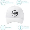 thumbnail image 4 of czcpp-UPF 50+ Quick Dry Baseball Cap Water Resistant Laser Cut Mesh Snapback Hat for Men Women Fishing Hiking FH14, 4 of 4