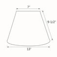 thumbnail image 4 of Aspen Creative 32687 Transitional Hardback Empire Shaped Spider Construction Lamp Shade in White, 13" wide (7" x 13" x 9 1/2"), 4 of 5