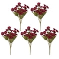 thumbnail image 1 of 5 piezas de flores crisantemos otoñales para el hogar. Arreglo floral de seda realista y resistente al viento para el salón y el dormitorio., 1 of 6