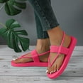 thumbnail image 3 of IUJSOY Flip Flops for Women Slingback Dressy Summer Platform Flats Comfortable Slip on Beach Shoes, 3 of 9
