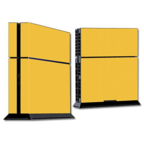 MightySkins Skin Compatible with Sony PS4 Console - Solid Marigold | Protective, Durable, and Unique Vinyl Decal wrap Cover | Easy to Apply, Remove, and Change Styles | Made in The USA