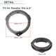 thumbnail image 5 of Anillo espaciador de altavoz Unique Bargains para tweeter, adaptador para Mercedes-Benz 6.5" 2 juegos, 5 of 7