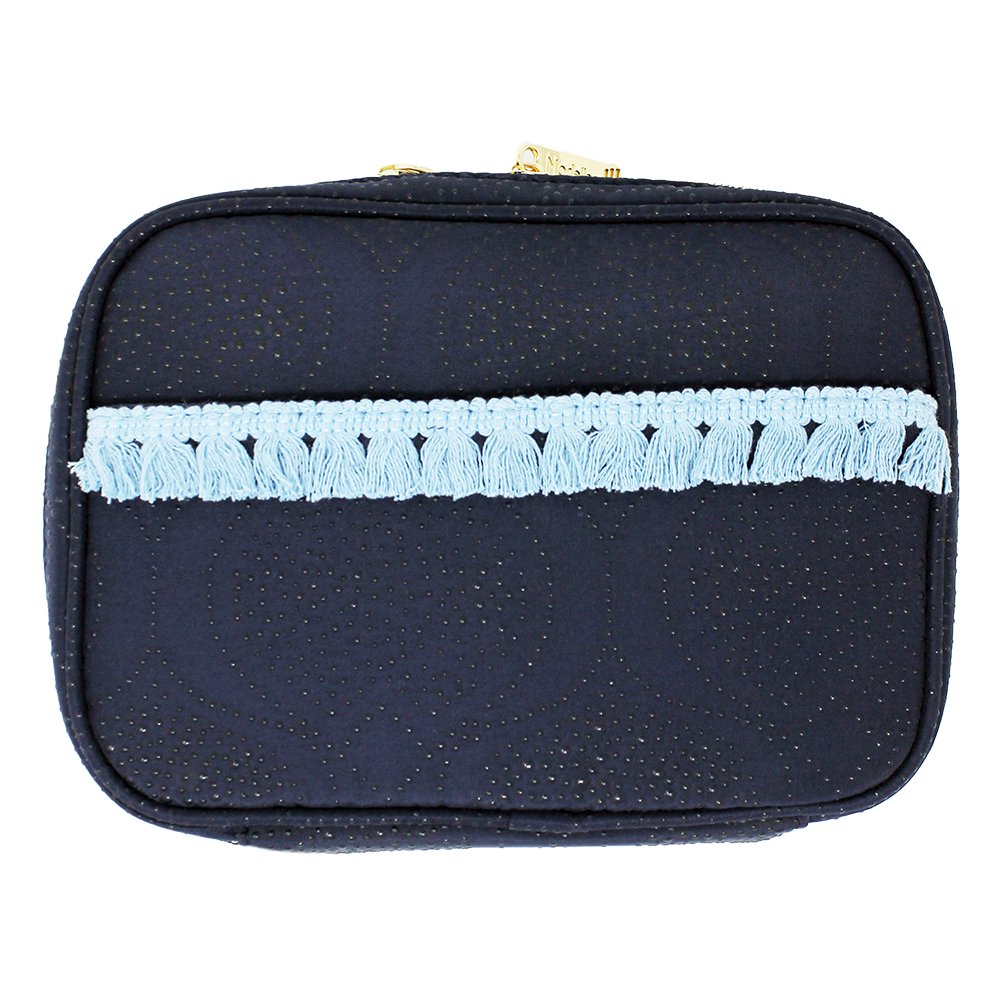 Modella by Conair Cosmetic Bag Makeup Flip Pod Organizer, Dark Blue