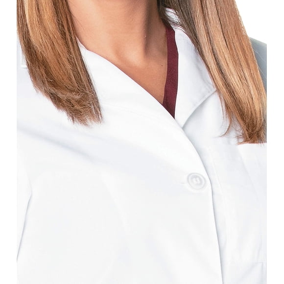 Landau Relaxed Fit 3-Pocket 4-Button Full-Length Lab Coat for Women 3155