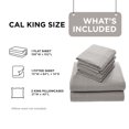 thumbnail image 6 of Comfort Spaces Cal King Sheet Set, Flannel Bed Sheets Cal King, 100% Cotton Bed Sheets Set with Deep Pocket, 4-Piece, 6 of 8