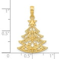 thumbnail image 4 of 14k Polished Fancy Scrolled Christmas Tree Pendant, 4 of 4