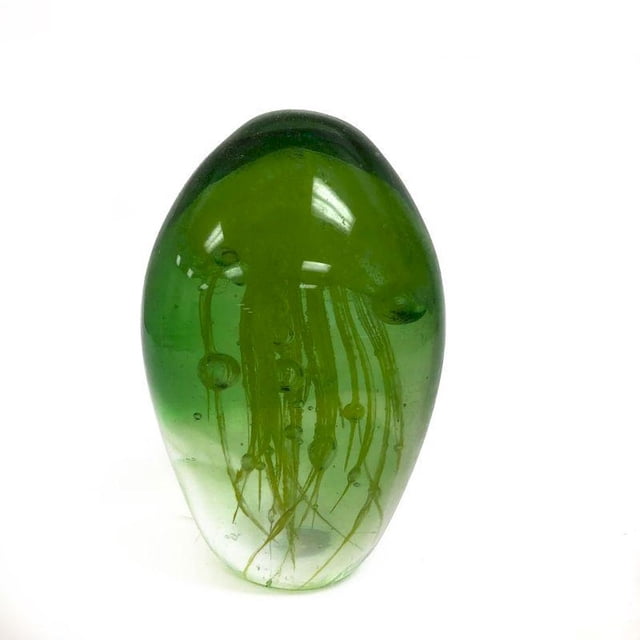 Figurine de Méduse Phosphorescente Verte de 4,75 Pouces