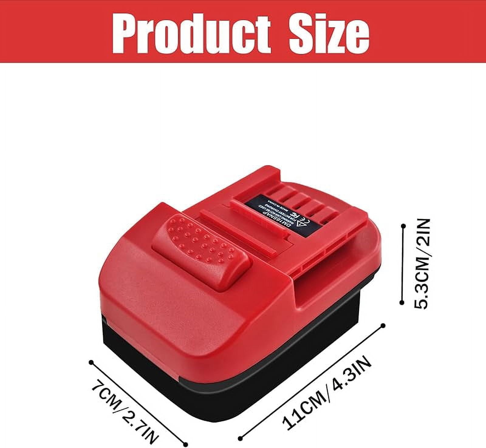 Adapter for De*Walt 20V & for Mil*wau*kee M18 18V Li-on Battery Convert to for Snap-on 20V Power Tool
