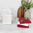thumbnail image 5 of All-Clad Skipping Stripe & Wave Kitchen Towels, 4-Pack, Chili, 5 of 5