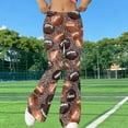 thumbnail image 3 of Cutuoiiu Women's Soft Plus Size American Football Prints Flare Yoga Pants Gifts, 3 of 9
