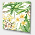 thumbnail image 3 of Designart ' Yellow Flowers and Tropical Foliage I ' Modern Canvas Wall Art Print, 3 of 4