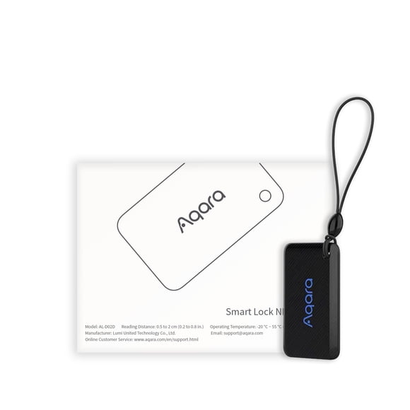 Tarjeta NFC Aqara para cerraduras inteligentes U100, U50, U200 y U300, tarjeta de acceso para cerraduras de puertas de entrada sin llave, tarjeta de llave NFC funciona con cerrojos electrónicos Blueto