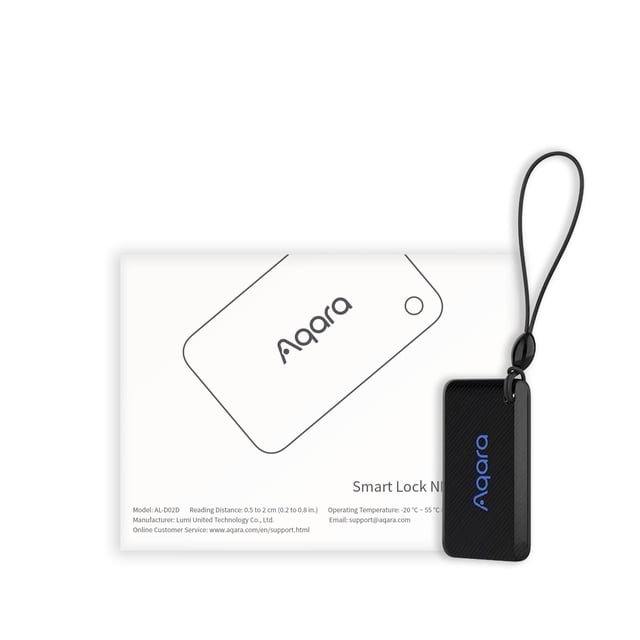 Tarjeta NFC Aqara para cerraduras inteligentes U100, U50, U200 y U300, tarjeta de acceso para cerraduras de puertas de entrada sin llave, tarjeta de llave NFC funciona con cerrojos electrónicos Blueto
