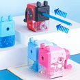 thumbnail image 2 of Sacapuntas de Spiderman de Disney, sacapuntas de Elsa Stitch Lotso, cuchillo de lápiz, sacapuntas de manivela, suministros escolares para estudiantes y niños, papelería, 2 of 5
