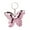 Pink, variant on SPRING PARK Bag Decor Butterfly Ring Glitter Sequins Keychain Handbag Pendant Holder Gift