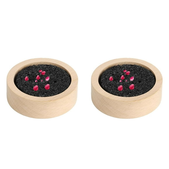 2X Difusor de Aceites Esenciales de Volcánica de Madera, Difusor de Piedra Volcánica Negra, Difusor de Piedra para el Hogar, la Oficina, el Yoga y la Sauna.