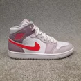 thumbnail image 2 of Ni - ke Ni - ke Air Jordan 1 Mid Valentines Day Women 10.5 Men 9 Shoes Sneakers Pink White, 2 of 5