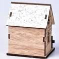 thumbnail image 2 of Christmas LED Light Wooden House Luminous  Christmas Decorations Kids Gift, 2 of 5