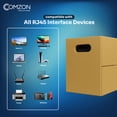 thumbnail image 5 of COMZON 1000ft Cat6 Bulk Ethernet Cable, 23 AWG, 350Mhz, UTP 4 Pair Solid Copper - ETL Listed, Pull Box, Black, 5 of 6